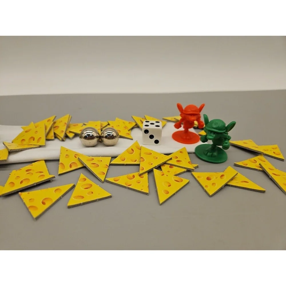Mouse Trap Board Game Replacement Parts Mice Balls Diver Cheese Lot Of‎ 59
